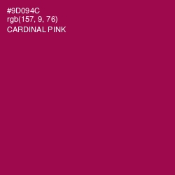 #9D094C - Cardinal Pink Color Image